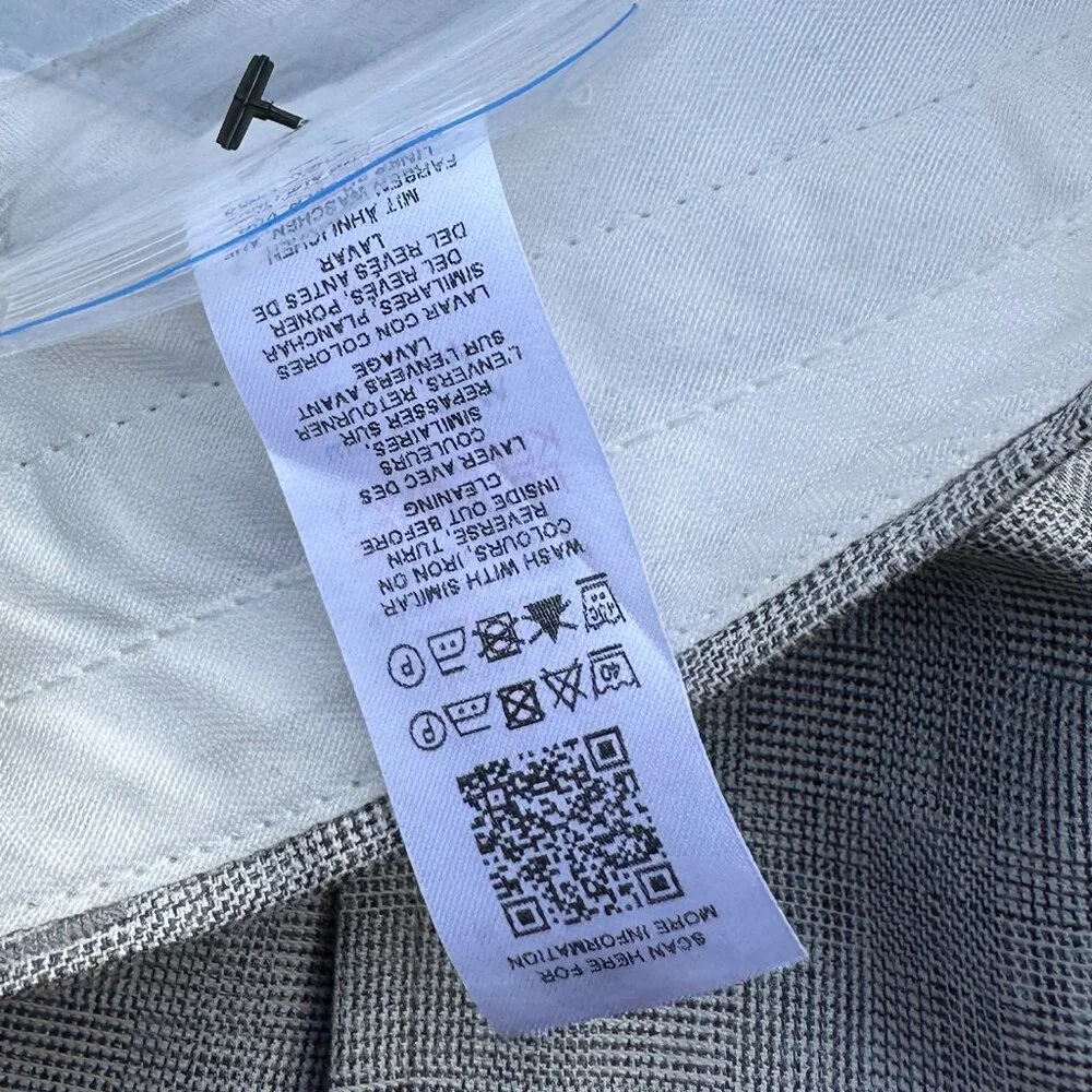 NWT ASOS Topman Men's Dress Pants Black + White Gaberdine 30x32